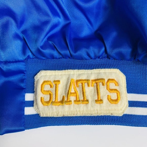 VTG Brooklyn Basketball 90s Lady Canes Varsity Bomber Jacket Sz XL Auburn Royal - Picture 4 of 15